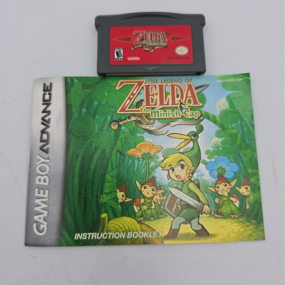 Legend of Zelda The Minish Cap Game Boy Advance 2005Tested Authentic With Manual